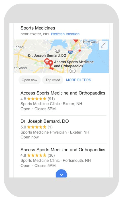 Access Sports Medicine Google Reviews