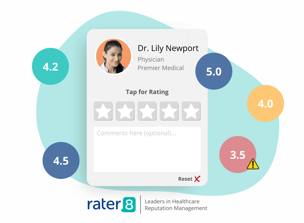 rater8 patient satisfaction survey, designed to increase patient retention.