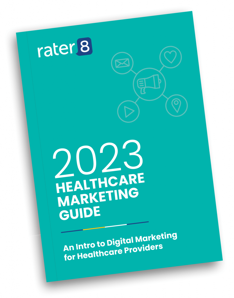 Graphic of rater8 ebook with transparent background.
