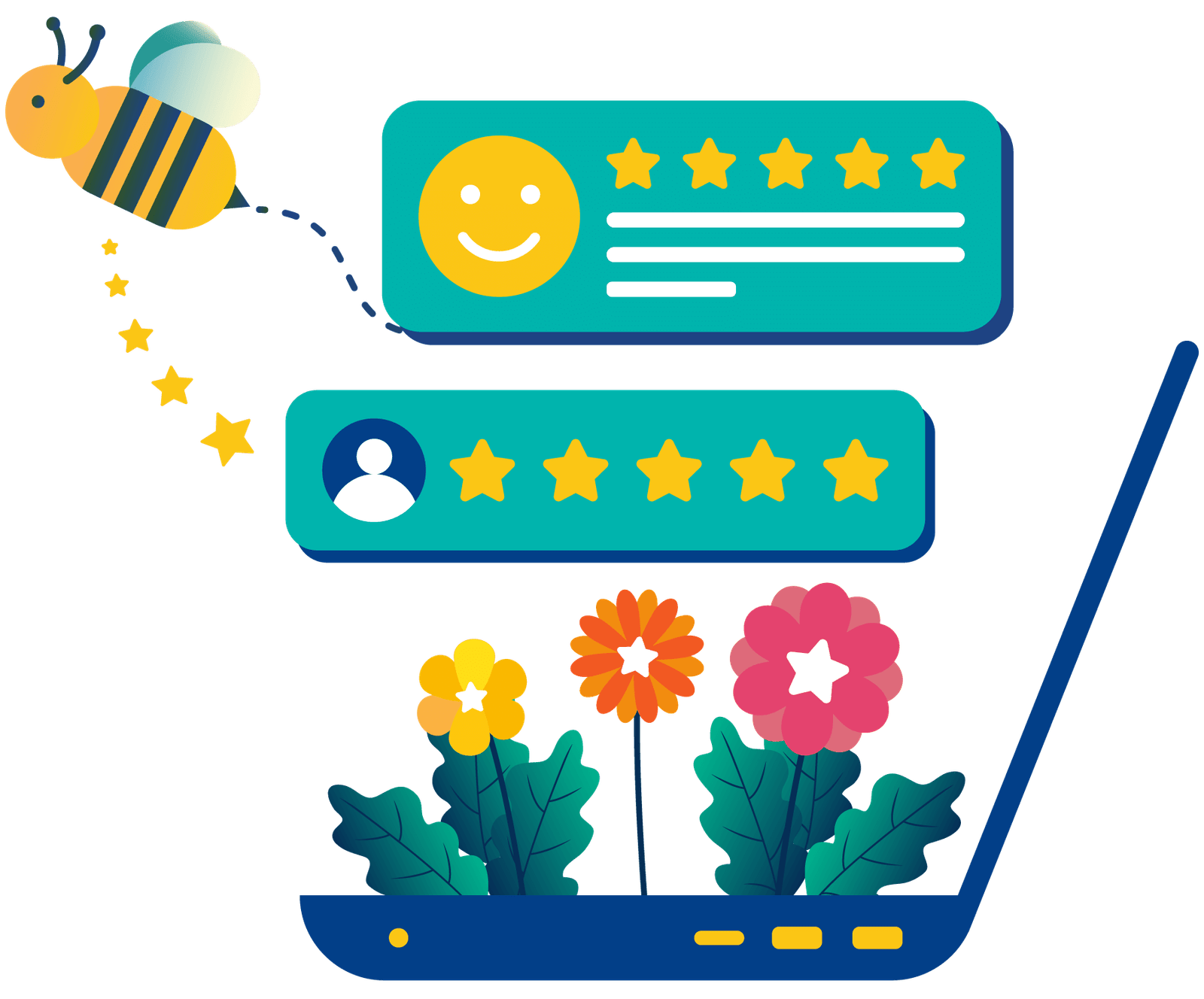 rater8's automated algorithm, pollin8, builds 5-star reviews across the top healthcare review sites