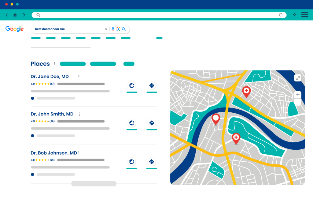 Reputation SEO Google 3 Pack Local Search