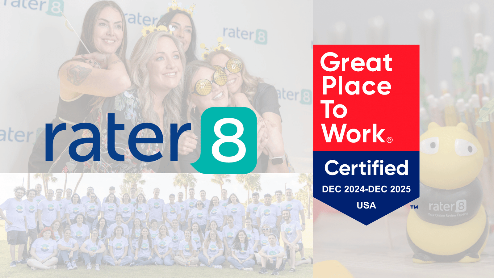 rater8 Earns Third Consecutive Great Place to Work™ Certification