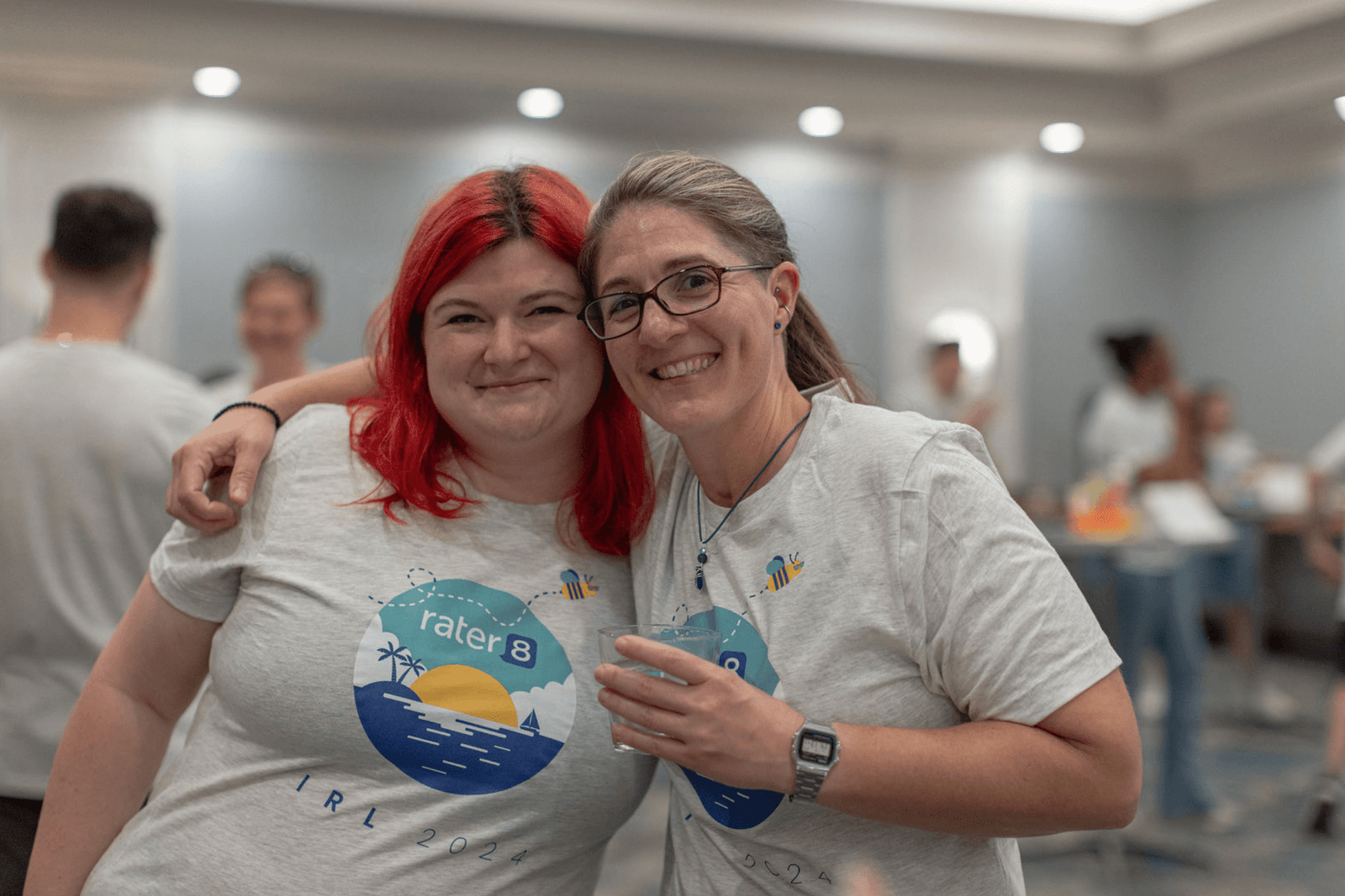 rater8 employees at the IRL 2024 event