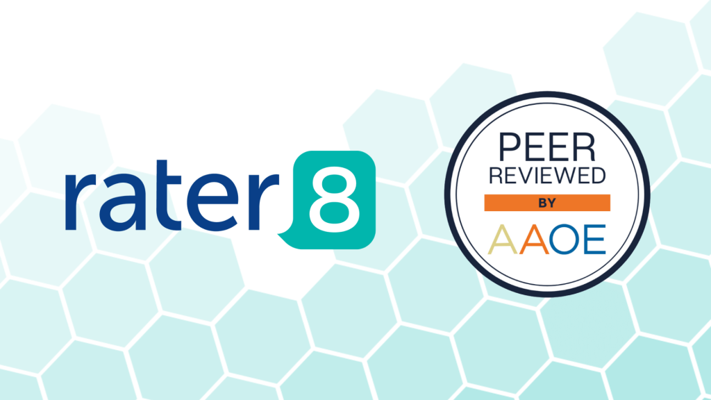 Image of AAOE Badge, presented by American Academy of Ophthalmology