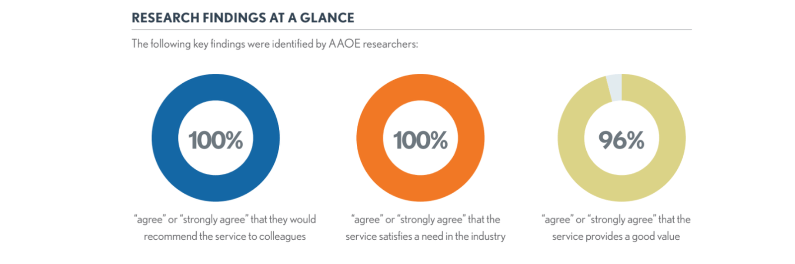 AAOE Peer Review Program research findings at a glance